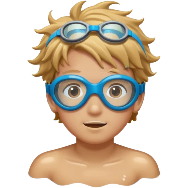 Underwater boy swimming emoji