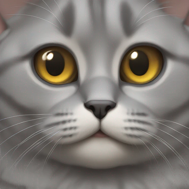 gray british cat emoji