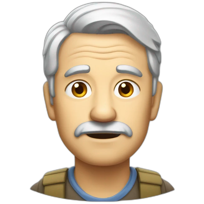 un vieil homme tres fatigué emoji