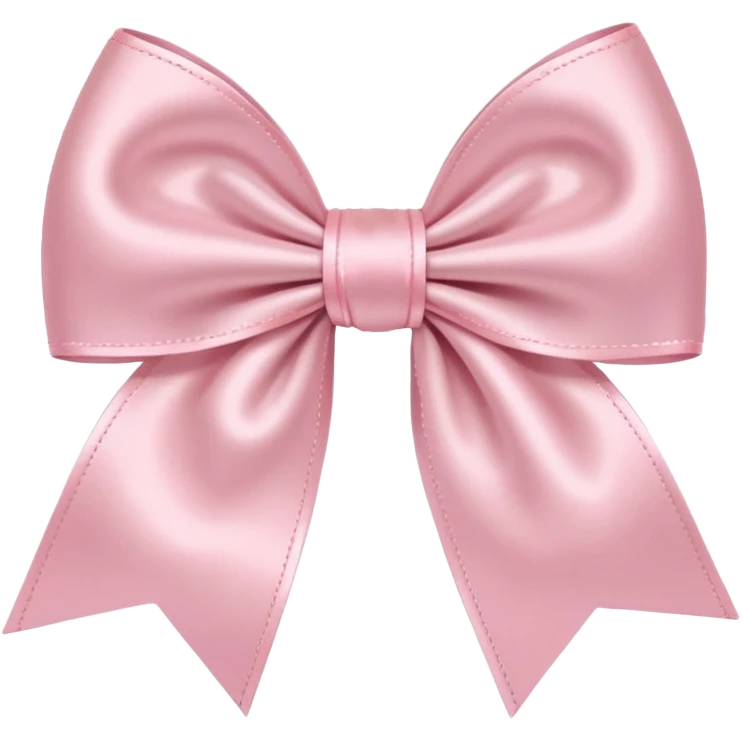 light pink bow on light pink bow emoji