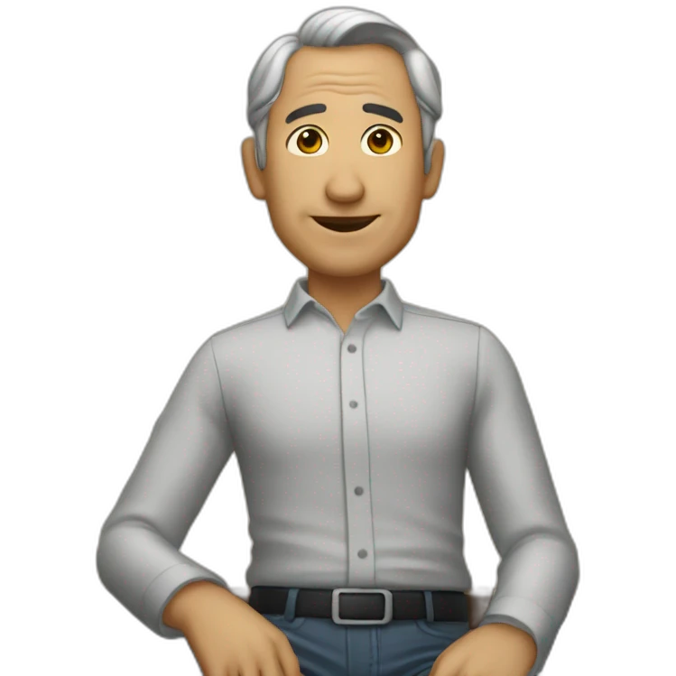 señor en el inodoro emoji
