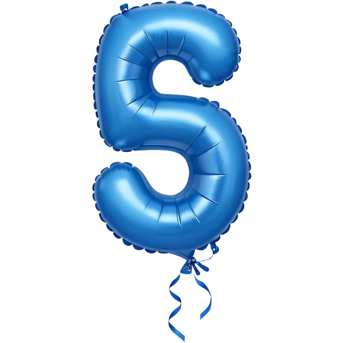 the number thirty one in blue balloons emoji