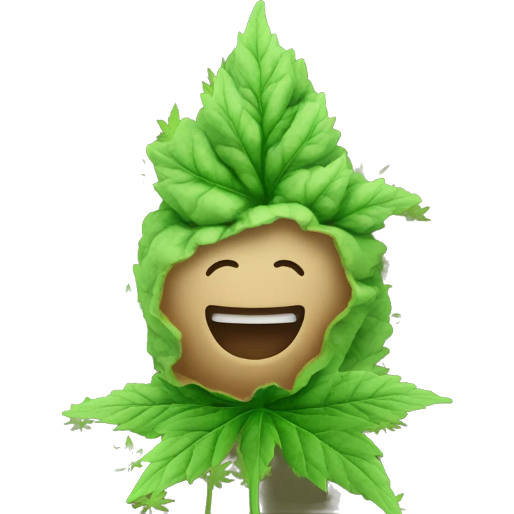 Weed nug with baby face  emoji