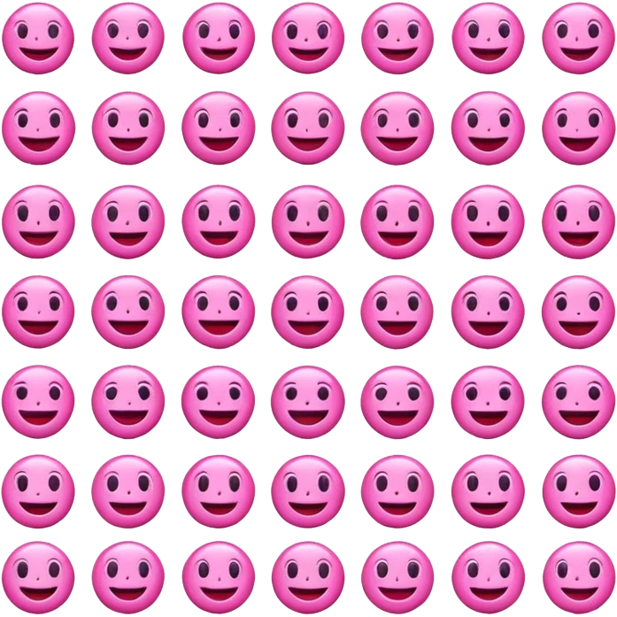 Emojis de color rosa emoji
