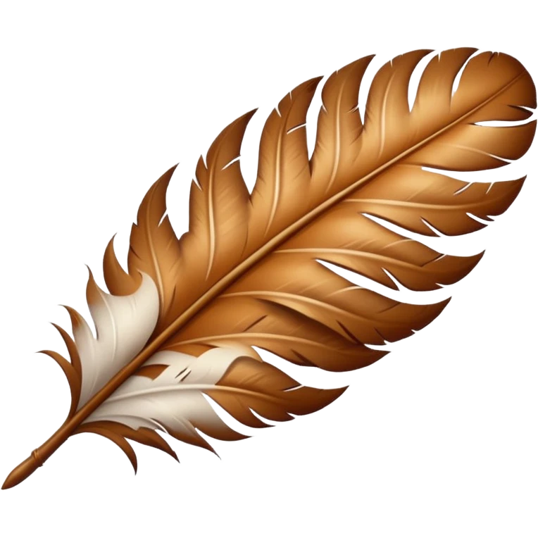 Feather with Kori pattern emoji