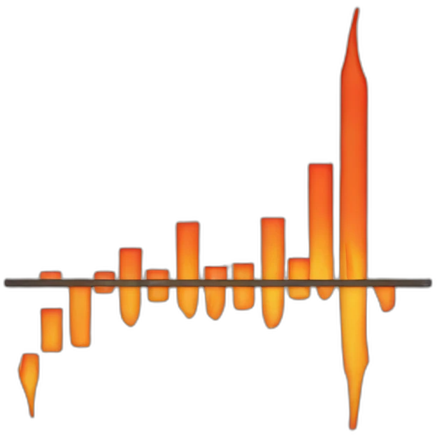 graph on fire emoji