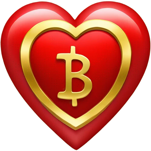 dollar sign red heart emoji
