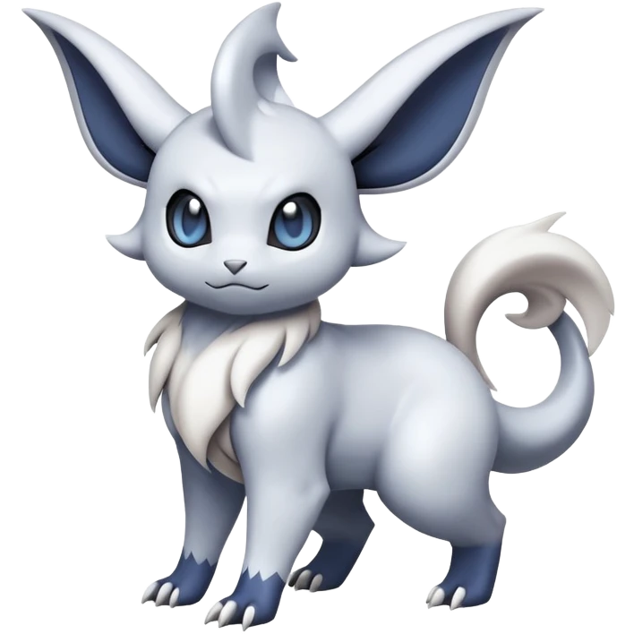 Mewostic-Absol-Minccino-Pokémon-Fakémon-hybrid-creature (full body) emoji