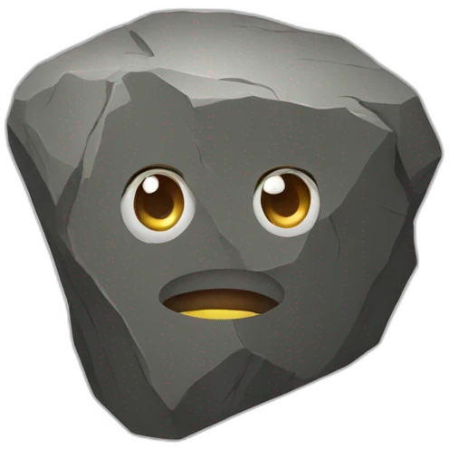 Rock emoji