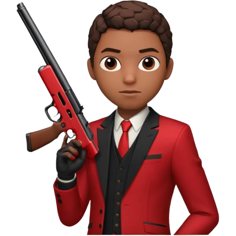 Miles morales holding a shotgun emoji