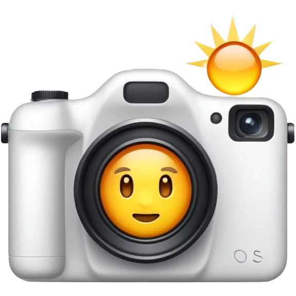 Camera flash emoji
