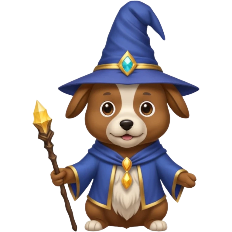 Dog wizard emoji