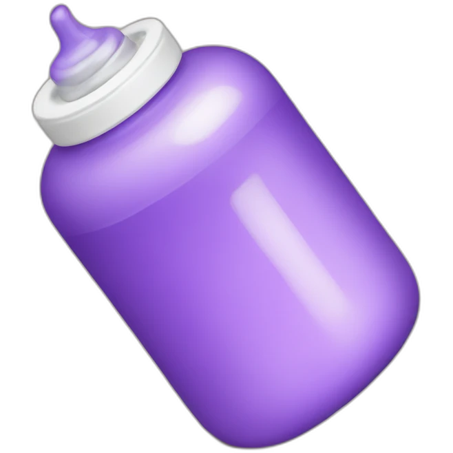 purple baby bottle emoji