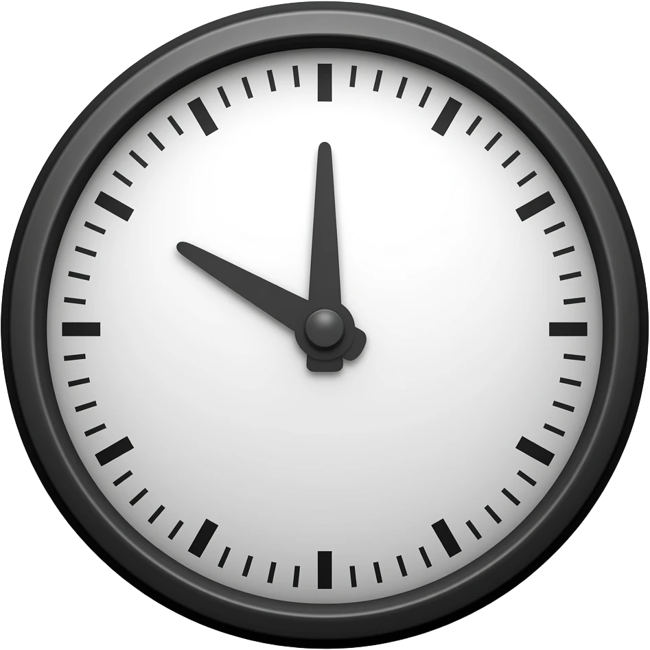RELOJ MOSTRANDO 5 MINUTOS emoji