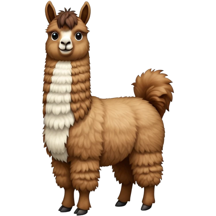 A yodelling llama emoji