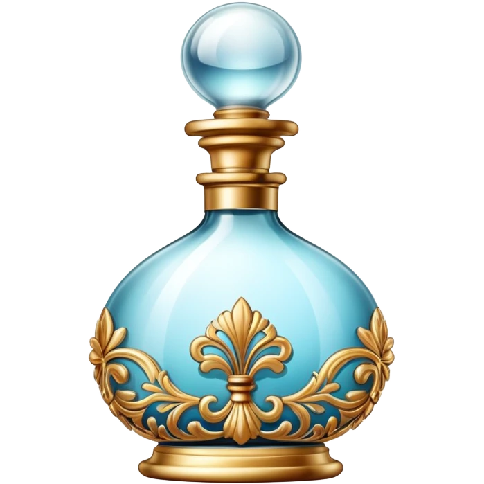 elegant perfume bottle with spray emoji
