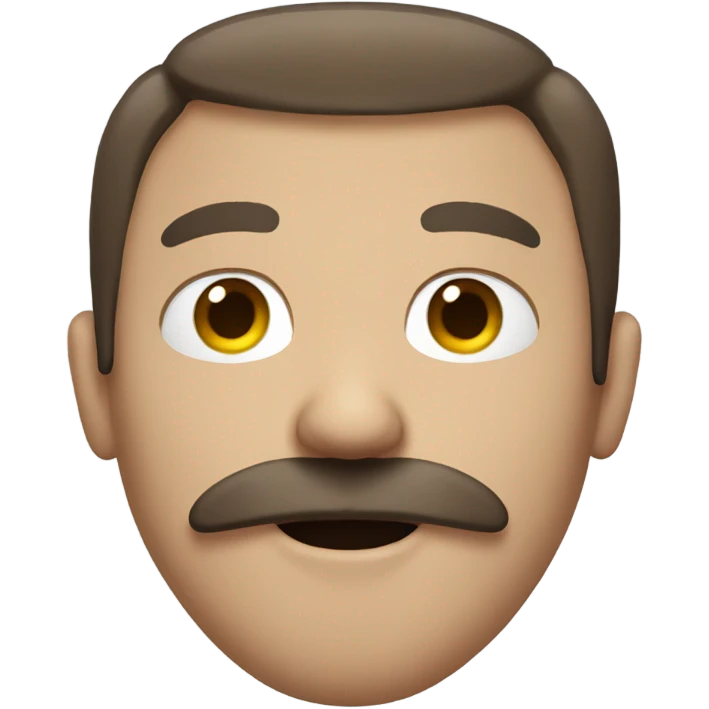 super sick man with brown hair and mustache  emoji