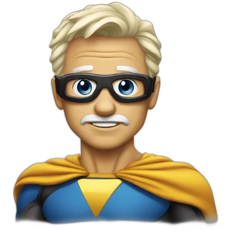 old comic superhero# emoji
