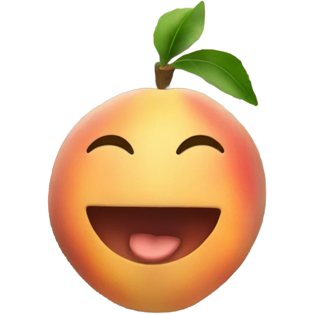 peach holding money in its mouth emoji