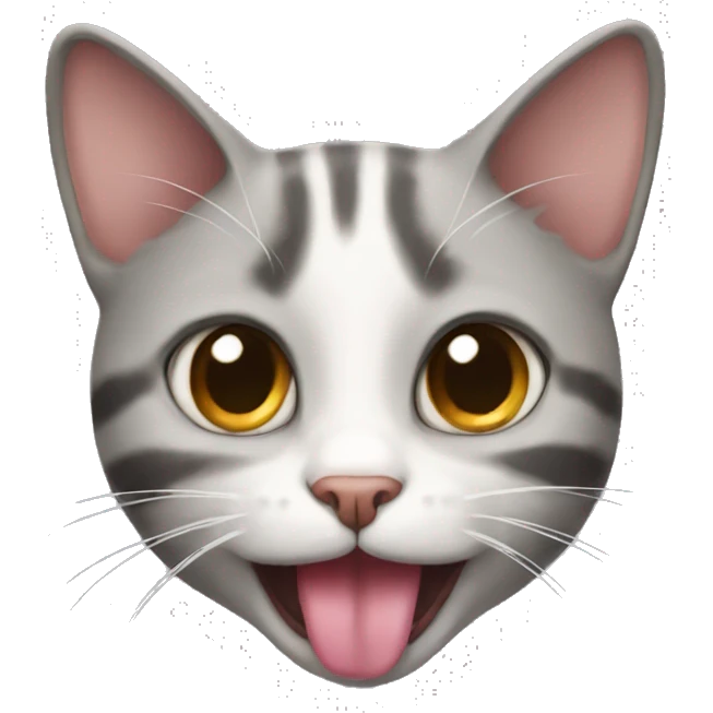 Cat with tongue out emoji