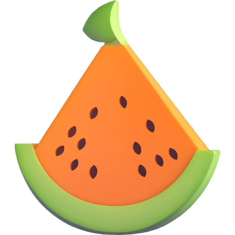 cantaloupe emoji