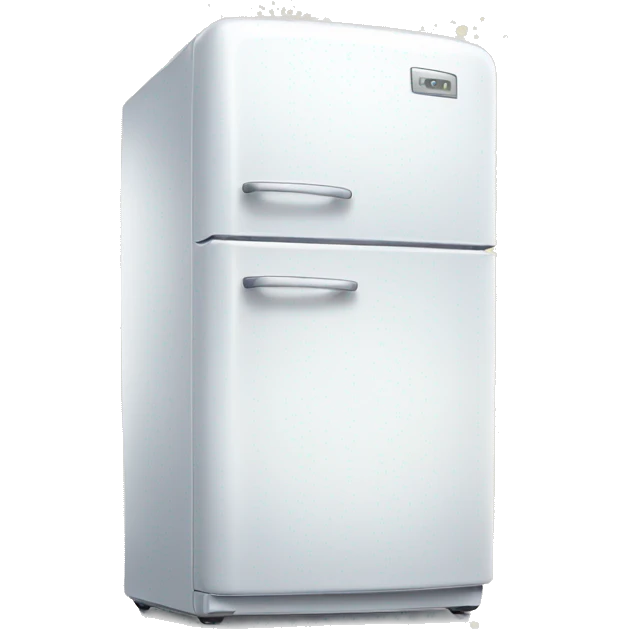 White fridge with sparkles  emoji