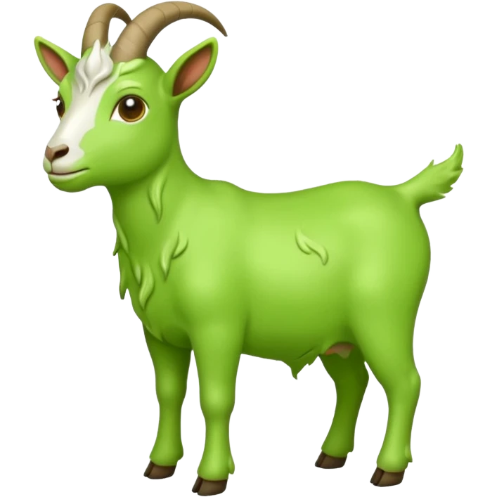 Slime Green goat emoji
