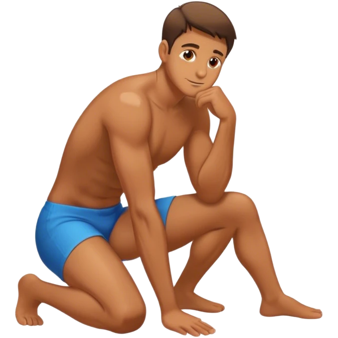 man on hands and knees emoji
