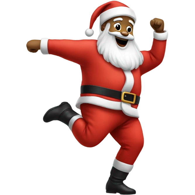 Santa twerking emoji