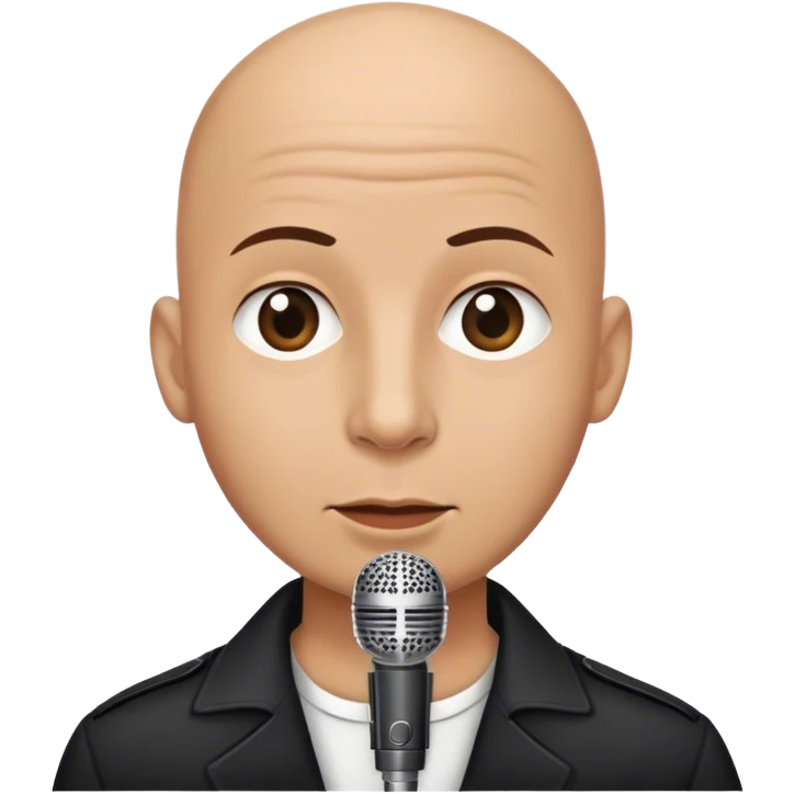 Bald Singer in a band emoji