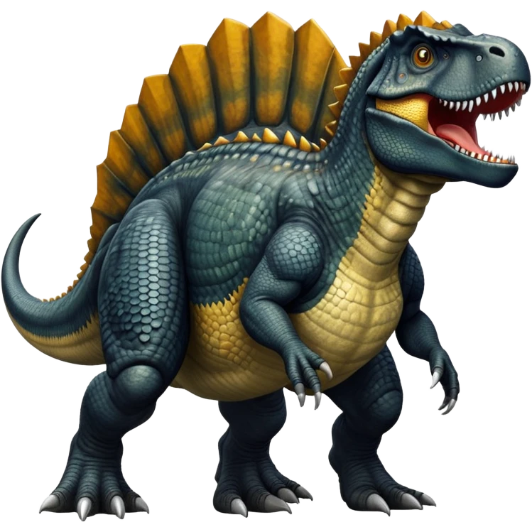 Black giganotosaurus emoji