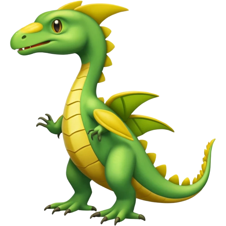 Helioptile-Tropius-Grovyle-fusion (full body) emoji