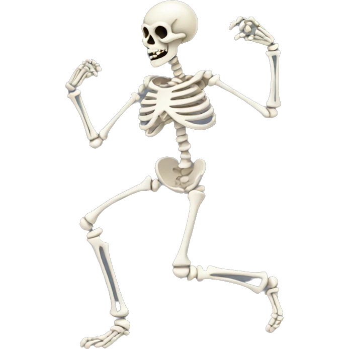 Dancing skeleton  emoji