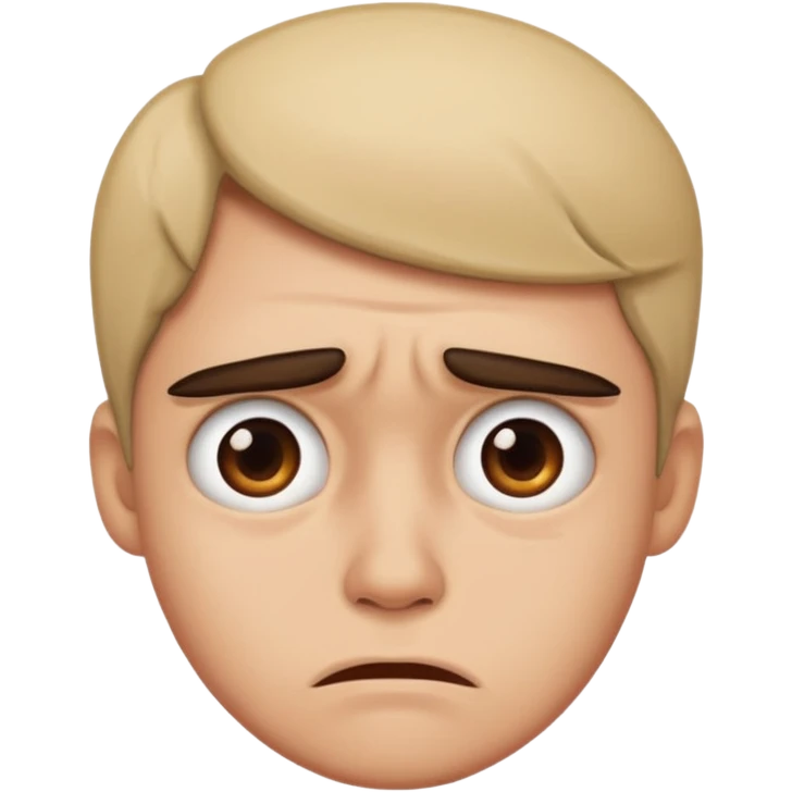 Disgusted face emoji