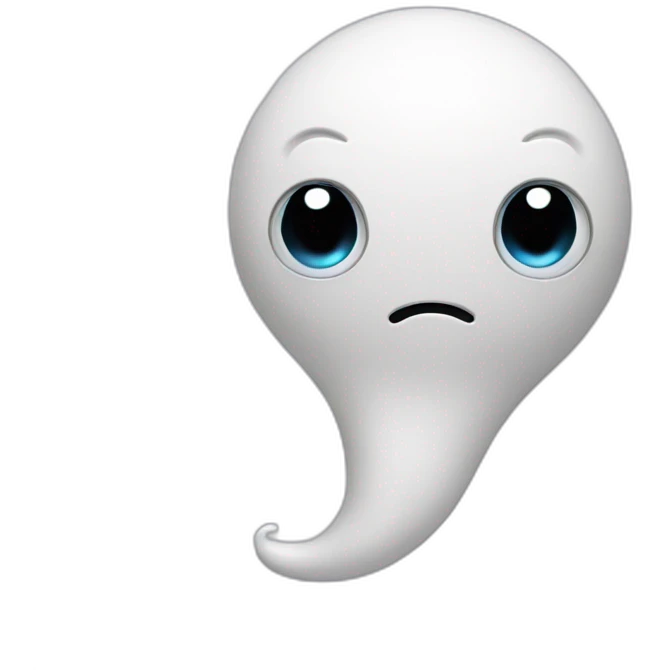 Sad sperm emoji