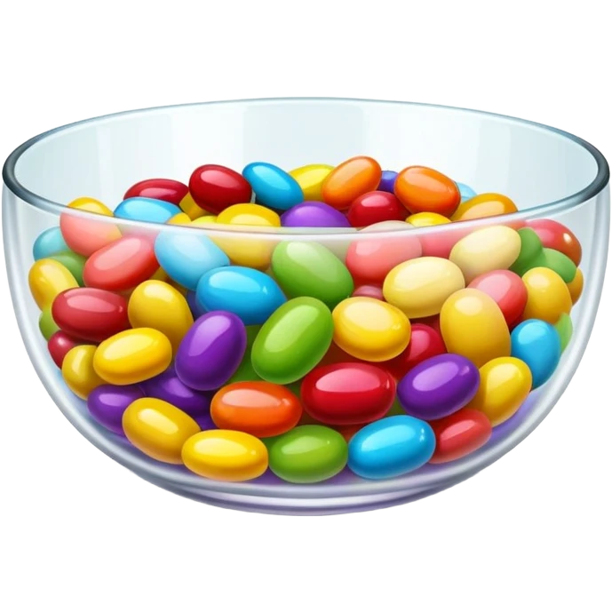 Jellybean candy dish emoji