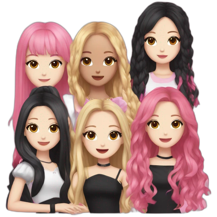  Le groupe des blackpink  emoji