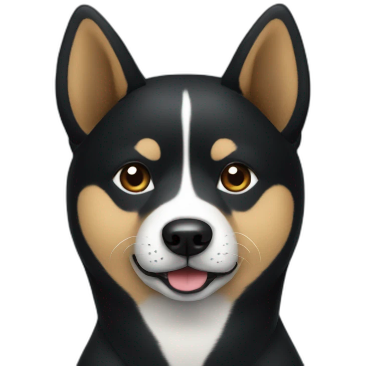 black shiba inu emoji