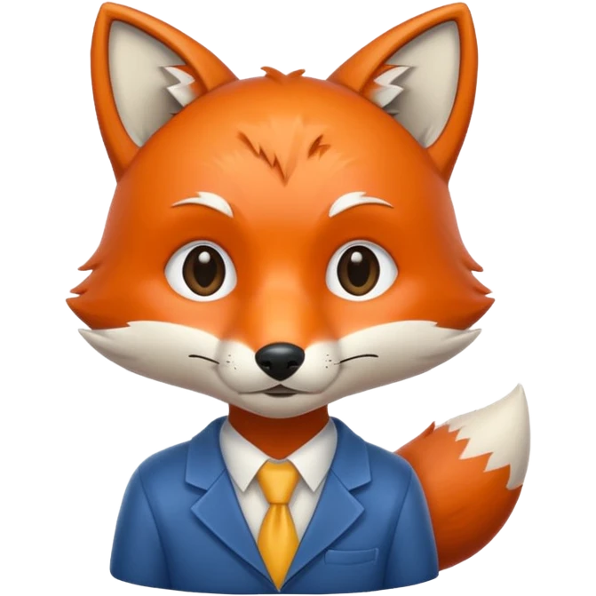 student fox emoji