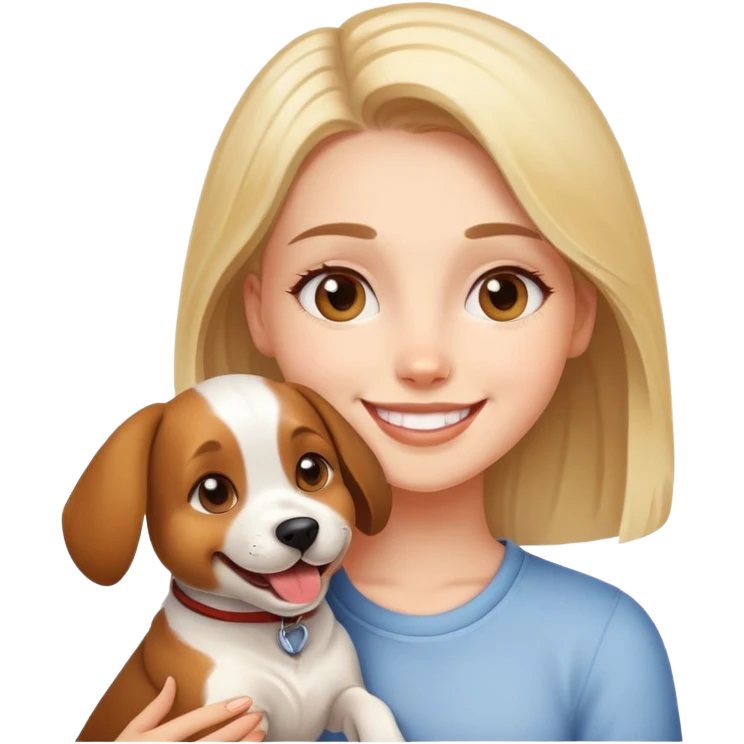 Девочка с собакой лучшие друзья emoji
