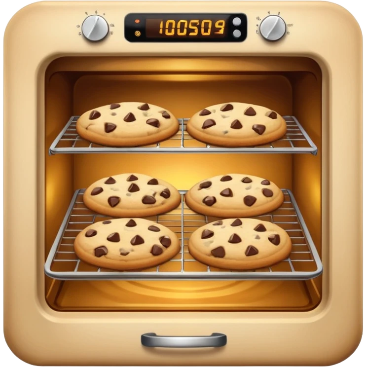 oven with cookies inside emoji