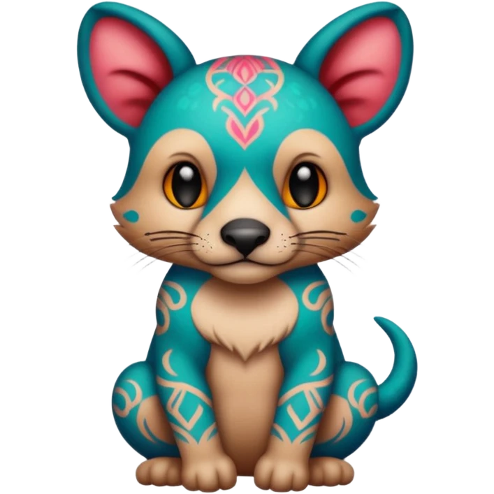 animal with tattoos emoji