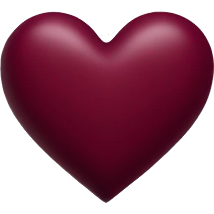 burgundy heart emoji