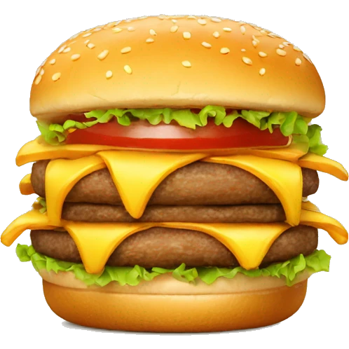 Burger frite  emoji