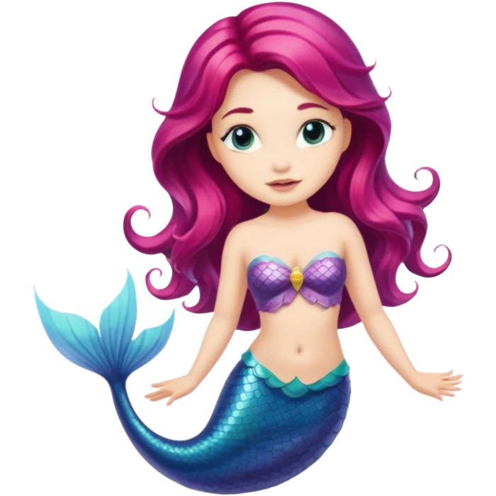 Je vois à moitié sirène emoji