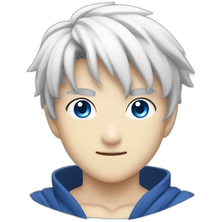 Gojo with blue eyes from jujustu kaisen  emoji
