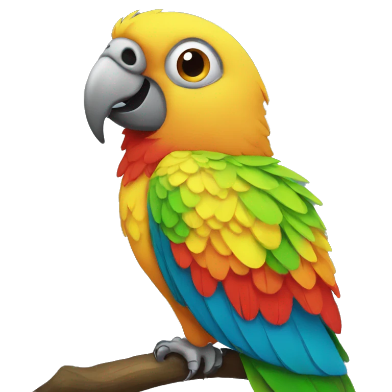 colourful parrot emoji
