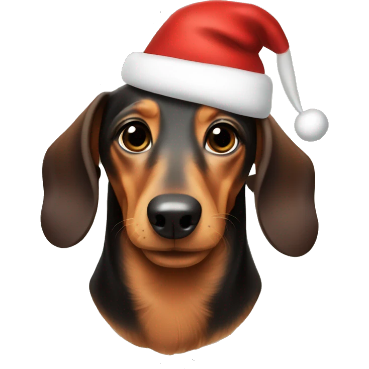 Christmas dachshund  emoji