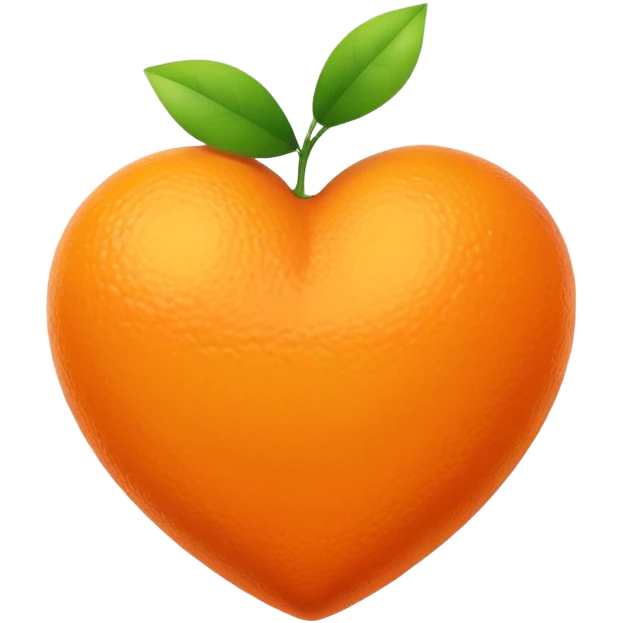 orange heart emoji