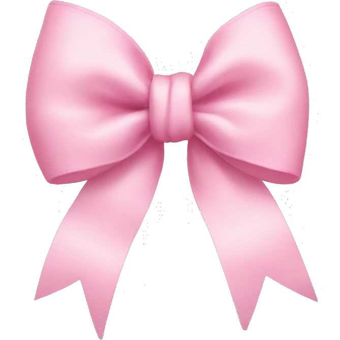 Baby pink bow  emoji